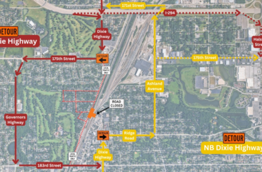 Two main north-south detours will help motorists get around the closure of the Dixie Highway viaduct this summer. (Provided image)