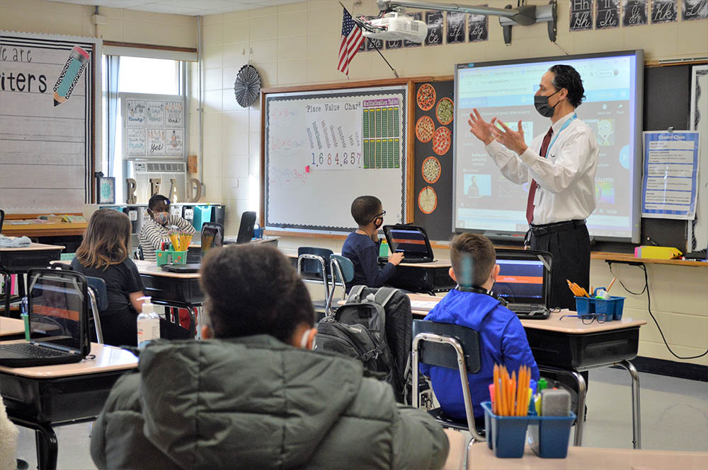 After the pandemic, substitute teachers were few, so Superintendent Scott McAlister stepped back into the classroom as a teacher. (Provided photo)