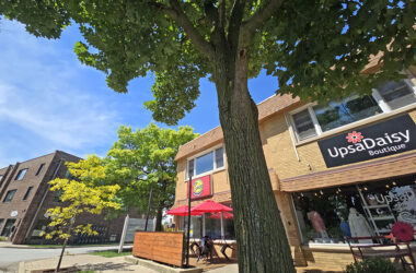 Trees along Martin Avenue in Homewood were the subject of a tree tour conducted by Master Gardener Tony Greep on Saturday, June 13, as part of the village Tree Committee's Green Thumb Saturday series. (Eric Crump/H-F Chronicle)
