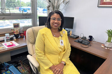 New District 153 Superintendent Teresa Hill has been doing her homework on the district before taking the helm. (Marilyn Thomas/H-F Chronicle)